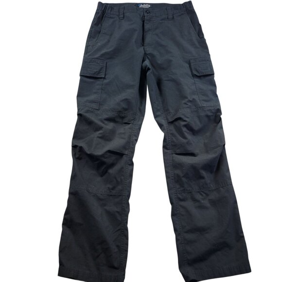 LAPG Tactical Pants Mens 34x32.5 Black Ripstop Canvas Work - Picture 1 of 6